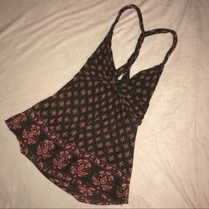 Free People tank with twisted straps